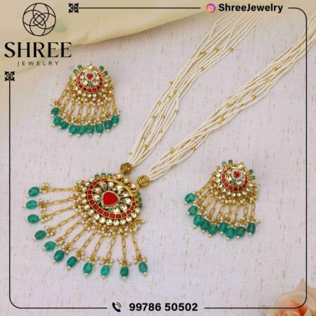 Gold Plated multi necklace set